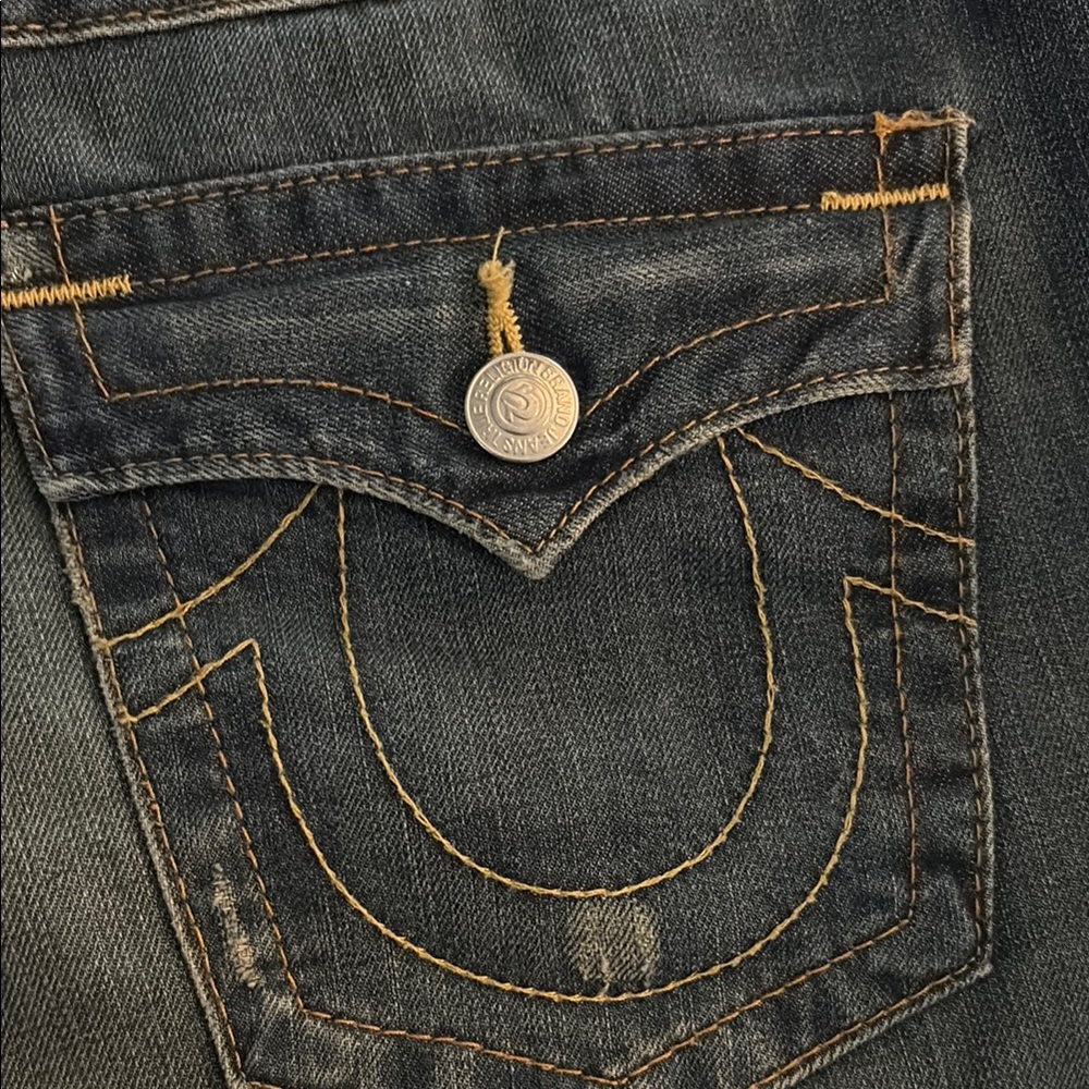 True Religion Blue Jean Shorts - Picture 10 of 11